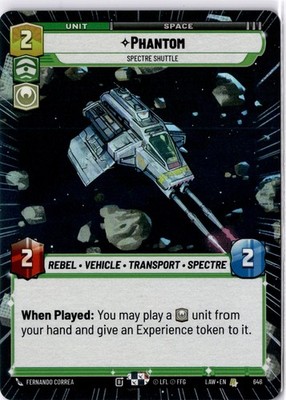 Phantom - Spectre Shuttle (Hyperspace Foil) - NM Rare - A Lawless Time 408