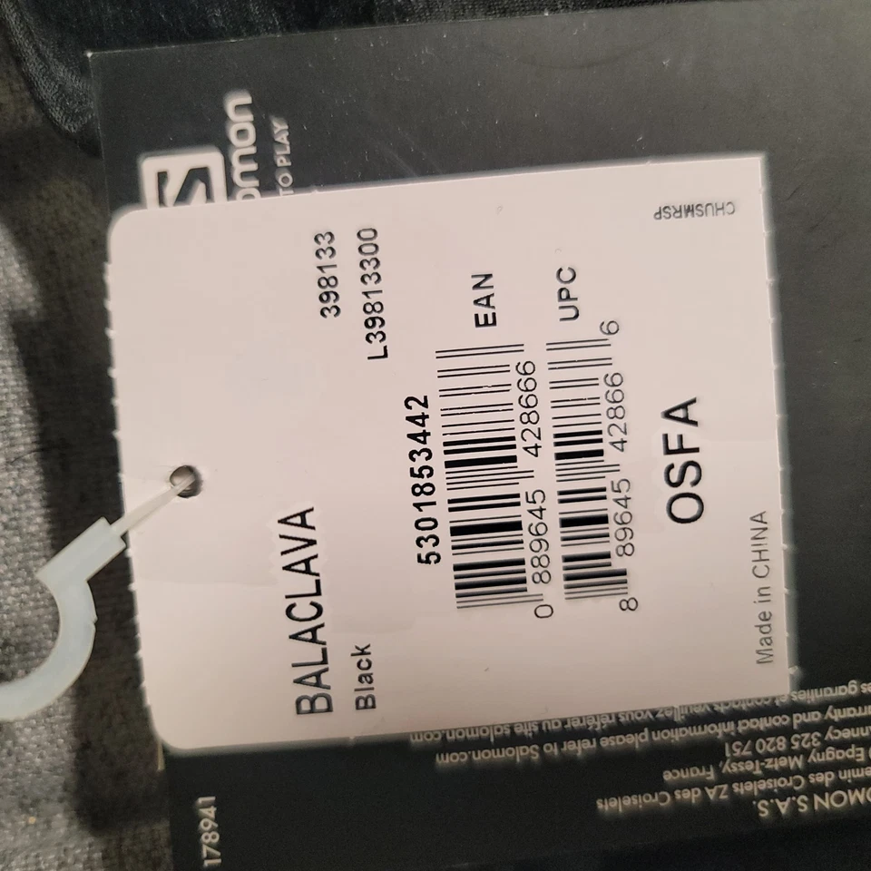 Salomon Balaclava Black Unisex - Image 2 of 3