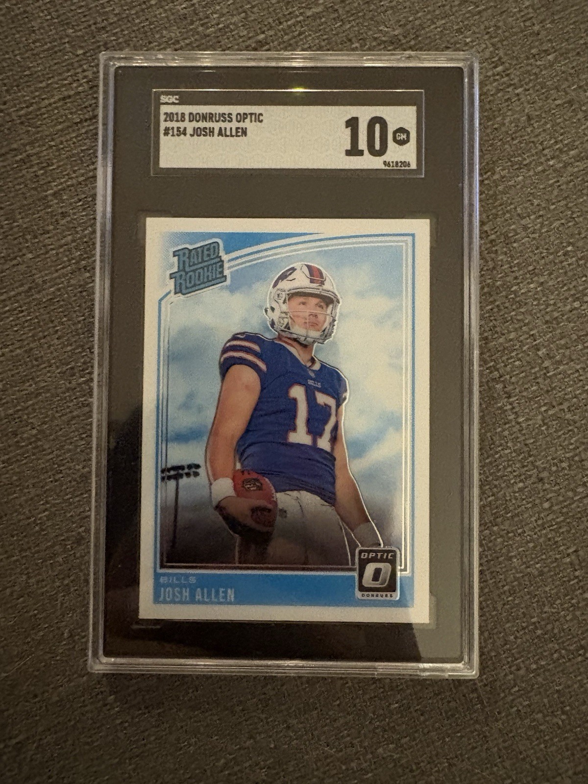SGC 10 2018 Donruss Optic Rated Rookie Josh Allen #154