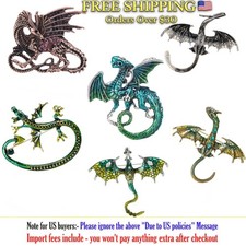 Hot Sale Wholesale Enamel Dragon Brooch Necklace Flying Dragons Pin Accessories