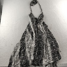 Vince Camuto Halter Dress Animal Print Beach Pool Swim Size Medium NWT $158