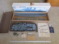 Lindberg Blue Devil Destroyer Motorized Model. Kit 815M. 3 Feet Long. Open Box