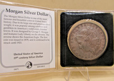 BULLION / COIN - San Francisco Mint 1878 Silver Morgan Dollar Franklin Mint COA