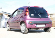 FOX CitroenC1/ Peugeot 107/ Toyota Aygo Endschalldämpfer Ausgang mittig - 2x86x5