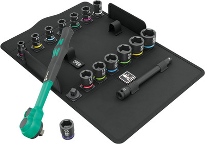 Wera 8100 SB 12 Zyklop Comfort Steckschlüsselsatz 3/8 Zoll Antrieb metrisch - 05005530001
