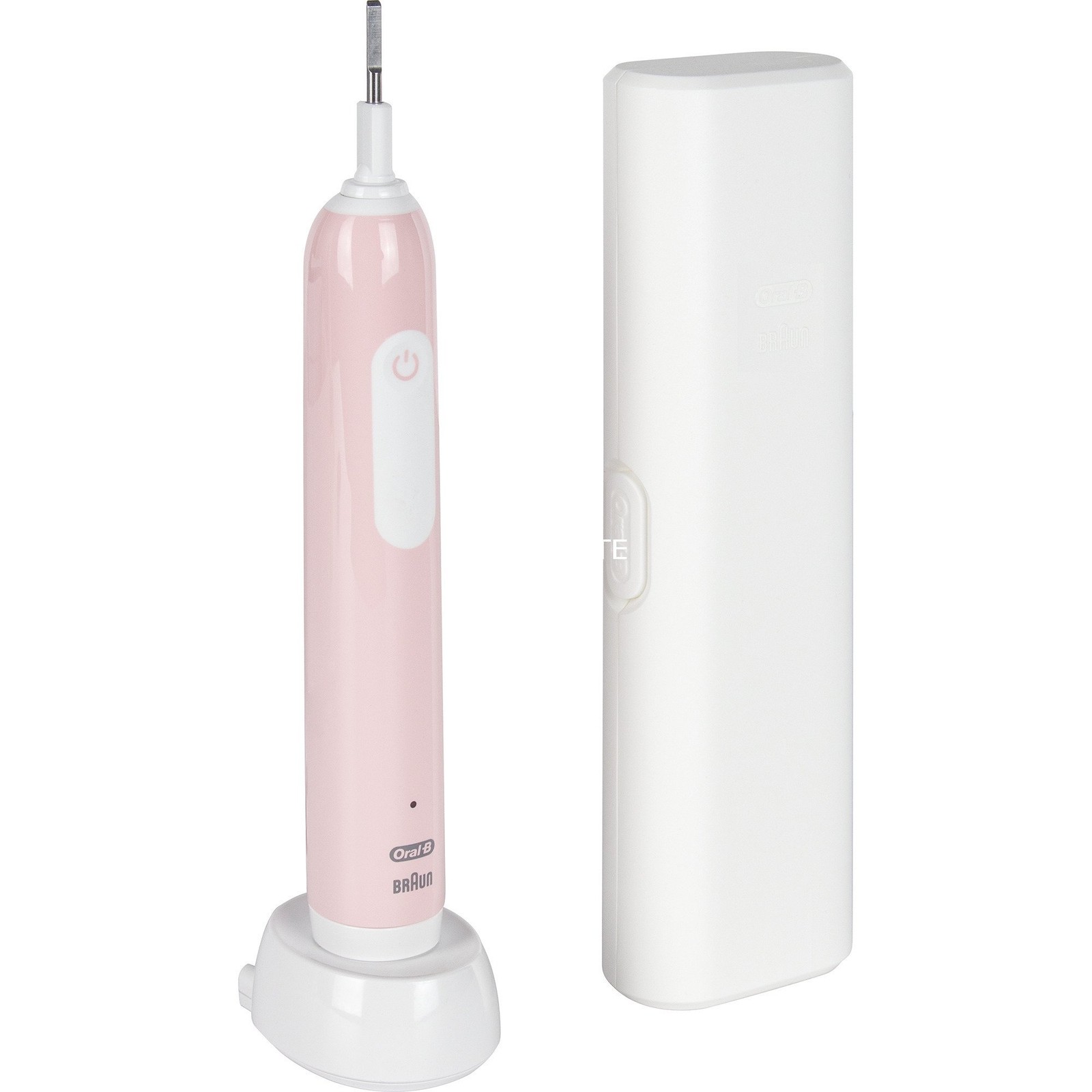 Oral-B Rosa Spazzolino Elettrico Braun Pro 1 Cross Action 3 Modalità Timer Custodia - Immagine 2