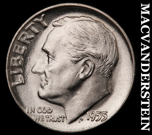 1955 Roosevelt Dime- Silver Choice Gem Brilliant Uncirculated  #i4107