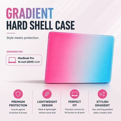 Für MacBook Pro 16 Zoll Hartschalen Hülle (2019, Modell A2141) Slim Schutz Cover