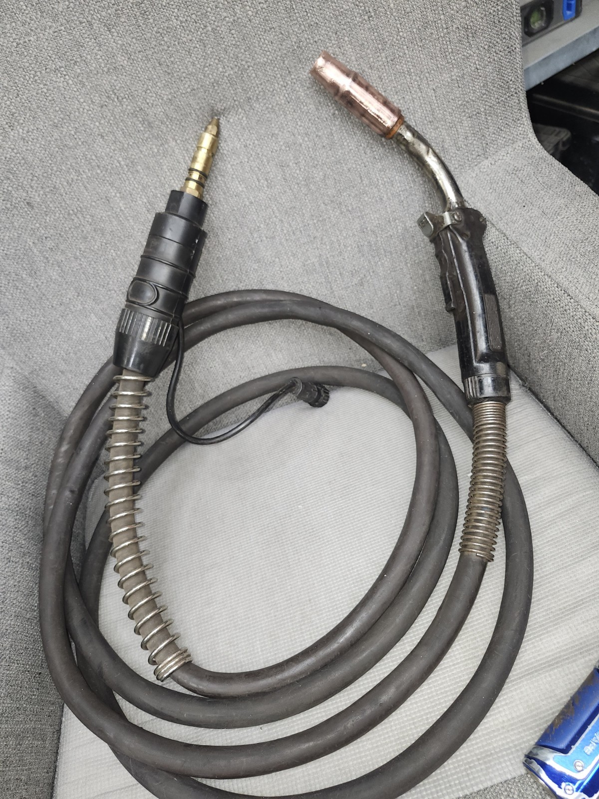 Tweco MIG Welding Gun Torch Assembly w/ 15' Cable Lead MPN 4 Fixed Neck 0°