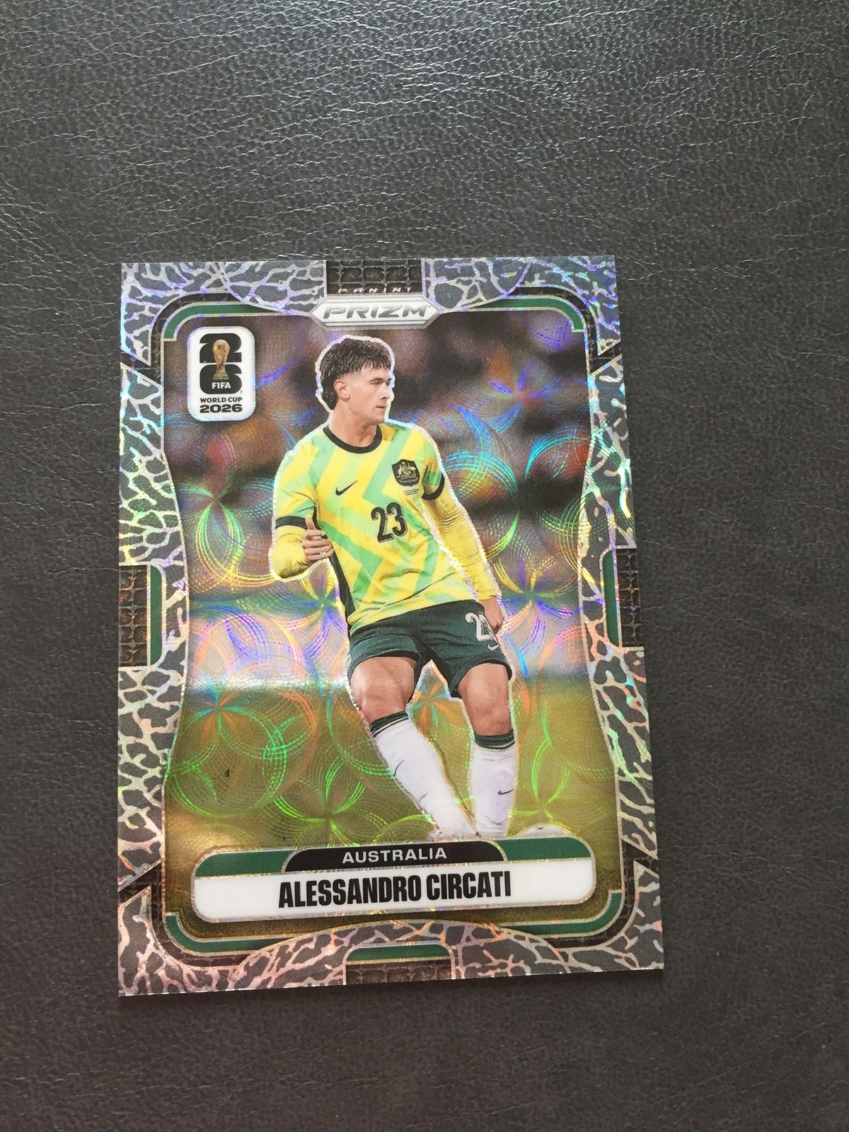2026 Panini Prizm FIFA World Cup Alessandro Circati Australia Elephant SSP