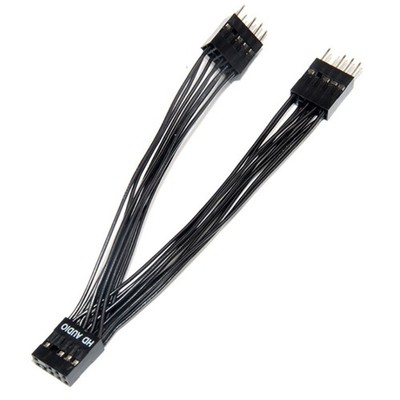 9Pin Splitter Cable for Computer Motherboard Female to 2 Dual Male Cable