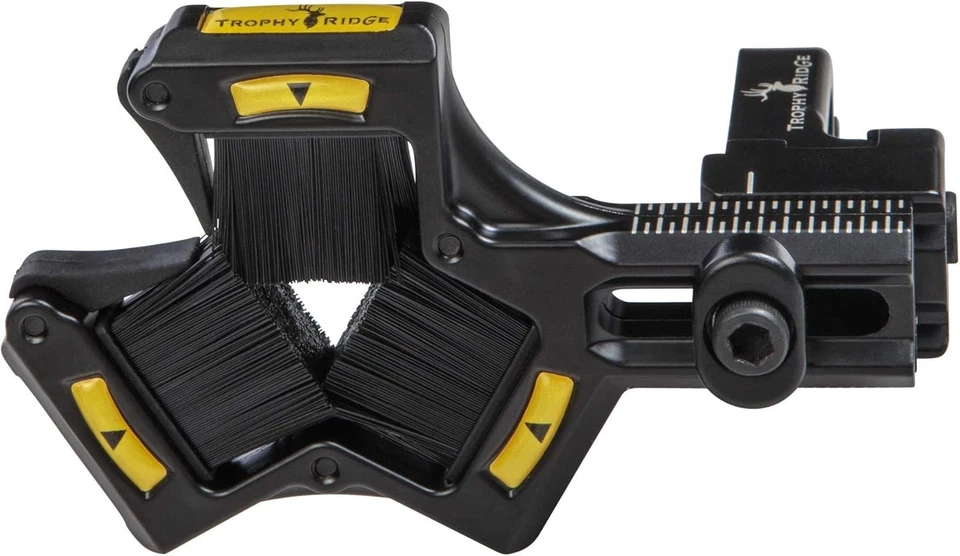 Archery Arrow Rest V-Shaped Whisker Biscuit Durable Aluminum Black - Image 4 of 4