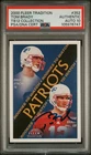 2000 FLEER #352 DAVE STACHELSKI TOM BRADY ROOKIE RC PSA AUTHENTIC DNA AUTO 10