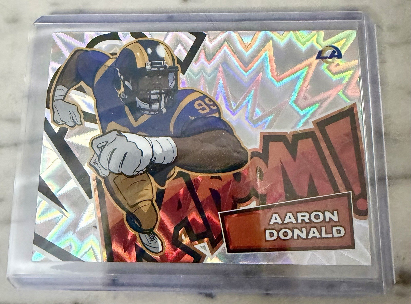 2025 Aaron Donald Absolute KABOOM SSP Case Hit No. 24
