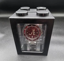 Alabama Crimson Tide Sun Time Watch Clear Plastic Band New Battery 