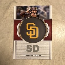2023 Topps Series 1 Team Logo Patch Relic Fernando Tatis Jr. Padres TLP-FT