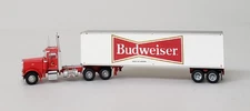 N-Scale Trainworx Peterbilt 379 & 40' Trailer BUDWEISER 57977