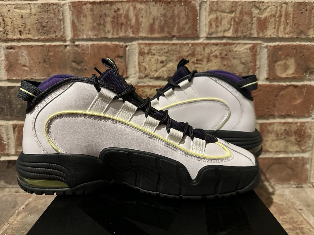 Nike Air Max Penny 1 Men\'s Sz 9 Penny Story White Lemon Twist Purple FZ4043-100 Nike Air Max Penny 1 Penny Story White Lemon Twist Purple  main image 3