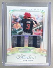 Dylan Crews 2025 Panini Flawless #DP-DC Dual Patches Rookie Patch RC /25