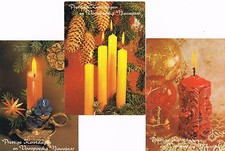 3 VECCHIE CARTOLINE  DI BUON NATALE - PRETTIGE KERSTDAGEN - AUGURI IN OLANDESE
