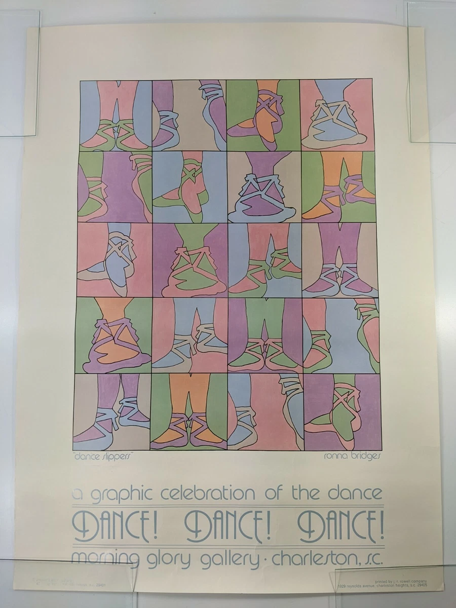 Ballerina Dance Slippers Print Ronna Bridges Morning Glory Gallery Charleston SC