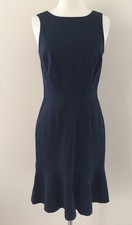 New Banana Republic Navy Tulip Flare Formal Party Cocktail Dress Size 2 Tall 