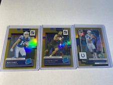 2022 Donruss Football 3 Card Lot Alec Pierce Peyton Manning Kyren Williams