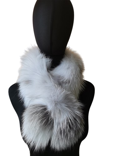 Women Real Fox Fur Scarf Winter Warm Neckerchief Shawl Wraps Multi-color - Bild 4 von 14