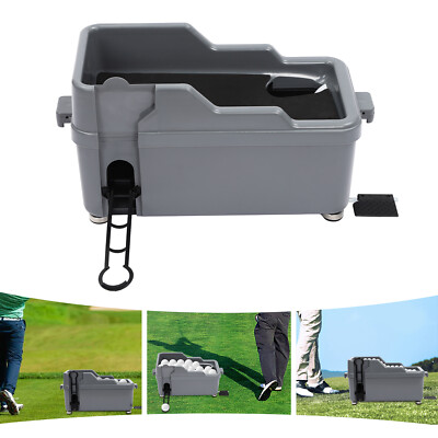 Grey Golf Driving Range Ball Dispenser No Electricity Required Semi-automatic
