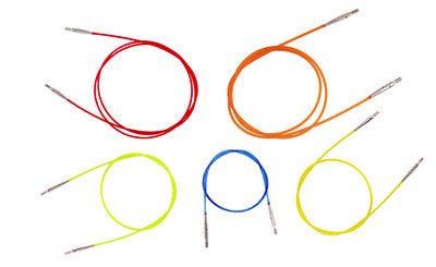 KnitPro Colored IC Cords to Make 16'' 20'' 24'' 32'' 40'' Circulars