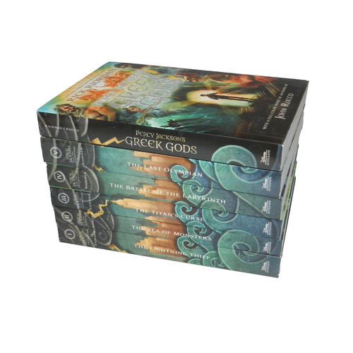 PERCY JACKSON OLYMPIANS Complete Series w/ Greek Gods PRINTING ANOMALY *** BOXED - Bild 8 von 9