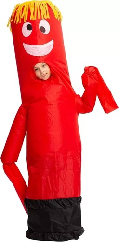 Inflatable Costume Tube Dancer Wacky Waving Arm Halloween Costume Child AGE 7-10 - Picture 3 of 6