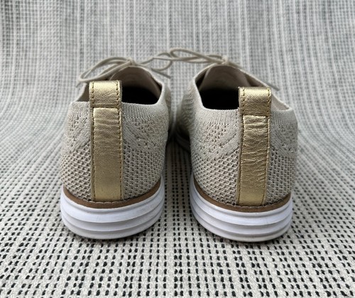 Cole Haan ZeroGrand Stitchlite Womens 9B Beige Wingtip Oxfords Shoes Comfort - Picture 14 of 20