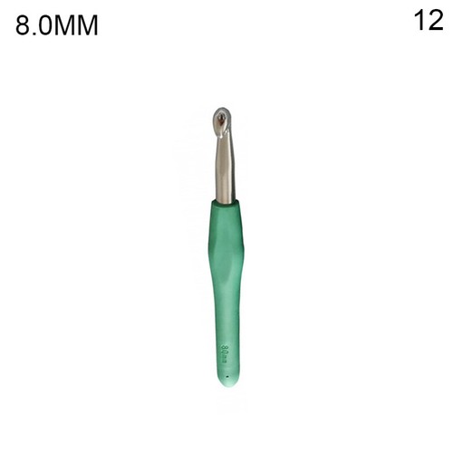 Gancho de ganchillo de 2-8 mm aguja de tejer multicolor agarre suave con mango ergonómico - Imagen 18 de 36