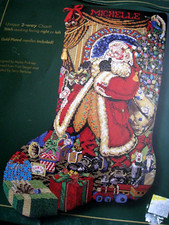 Bucilla Celebrations Counted Cross Stocking KIT, CHRISTMAS PRESENCE,84024,18"