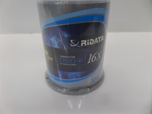 100 Pack - Ridata Magic Silver 16x DVD-R 120min/4.7GB Blank Recordable Discs - Picture 4 of 7