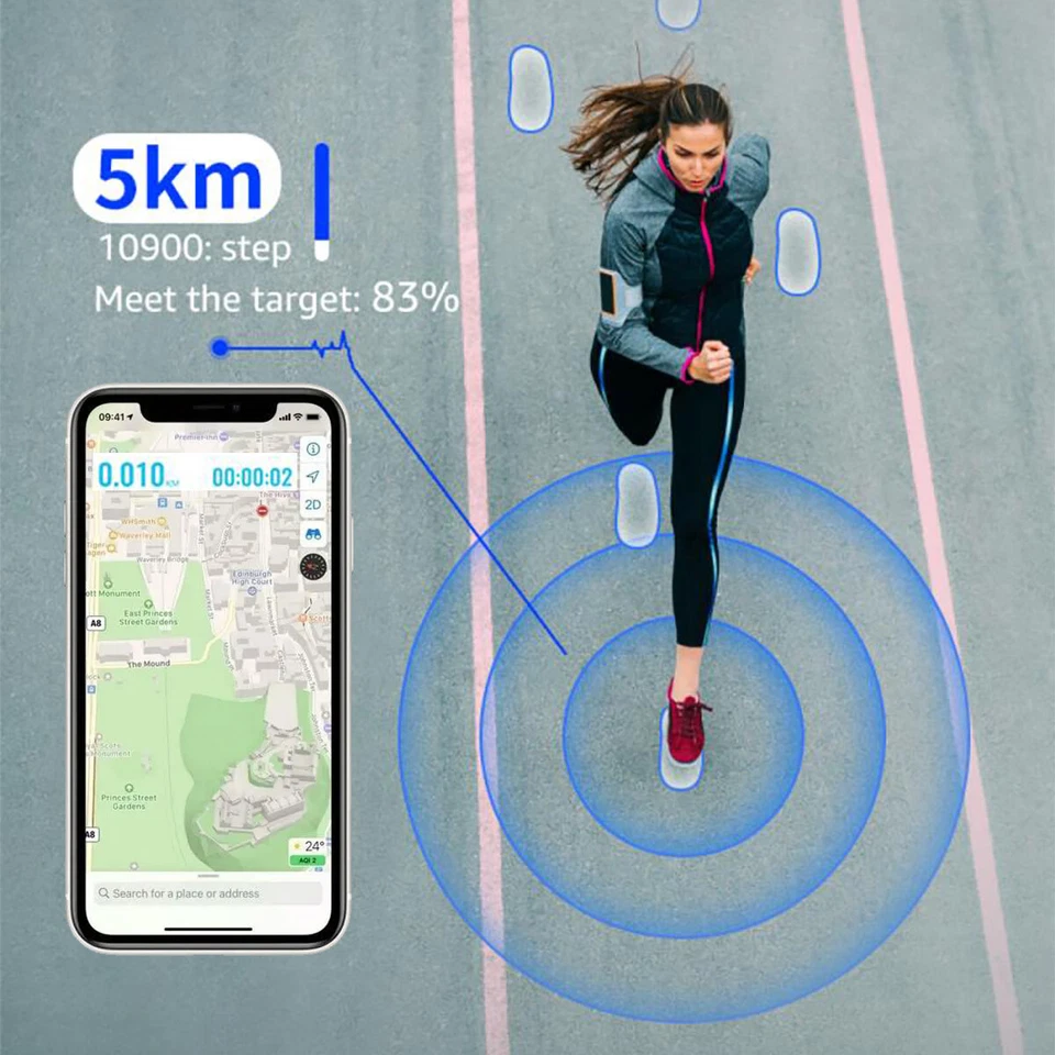 Smart Watch Band Heart Rate Oxygen Blood Pressure Fitness Tracker Activity Sport - Image 4 of 4