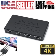 4K HDMI 1080P 2.0 Cable Repeater Mirror Splitter Amplifier HUB Box 3D 1 In 4 Out