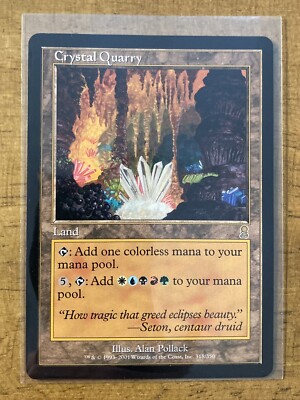 MTG✨CRYSTAL QUARRY✨Odyssey MINT Rare Land 2001 UNPLAYED A