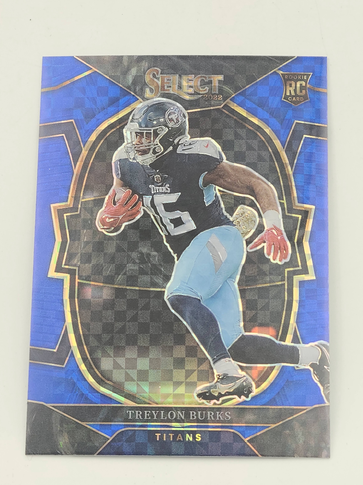 2022 Panini Select #39 Treylon Burks Blue Prizm #/199 Rookie RC