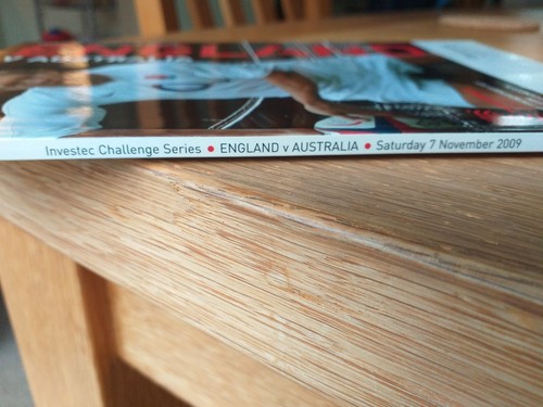 2009 ENGLAND V AUSTRALIA INTERNATIONALES TEST RUGBYPROGRAMM - GUTER ZUSTAND - Bild 2 von 3