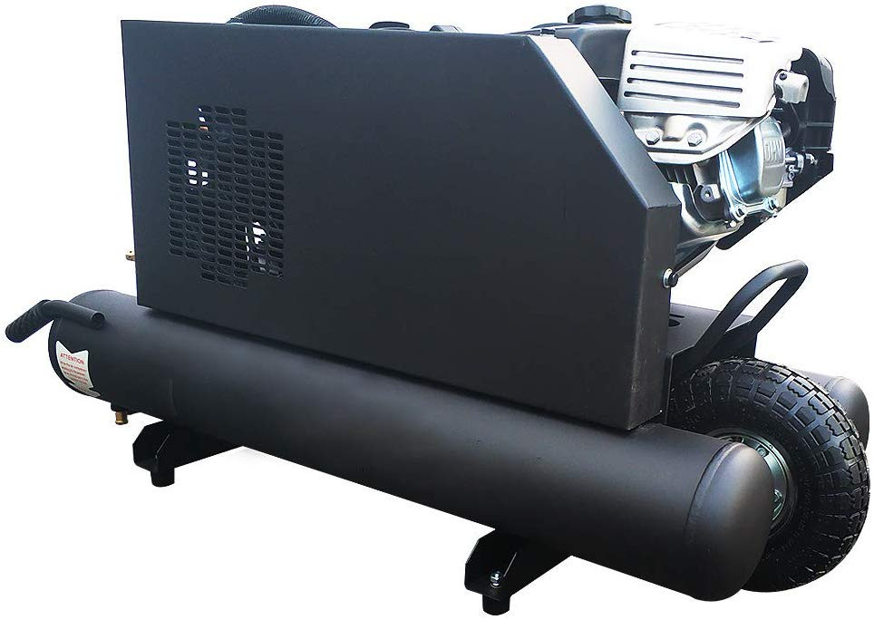 Piston Air Compressor 6.5 HP 125Psi 12Cfm 10 Tank Gallons For Industrial