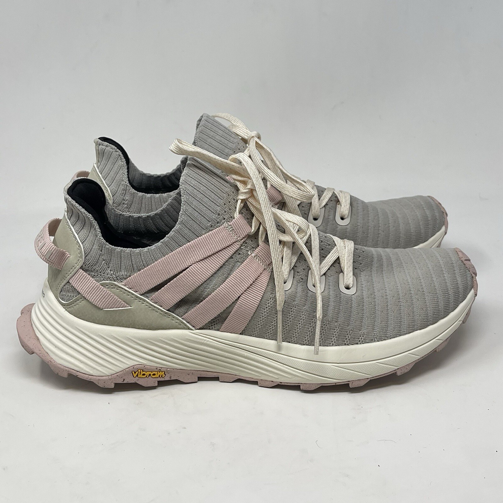 Merrell Embark Lace Sneaker Donna 10 Grigio Rosa Elasticizzato Maglia Scarpe Trail Running