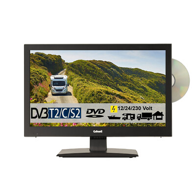 Gelhard GTV1682 LED DVD 16 Zoll Widescreen DVB-S2-T2-C/ Full HD 12/24/230 Volt 