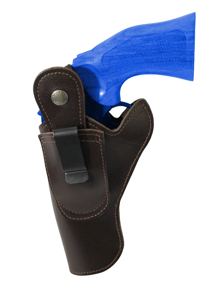 New Barsony Brown Leather 360Carry 12 Option OWB IWB C/D Holster 4" Revolvers - Image 4 of 4