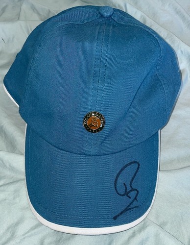Rafael Nadal Signed Roland Garros Hat With Exact Proof