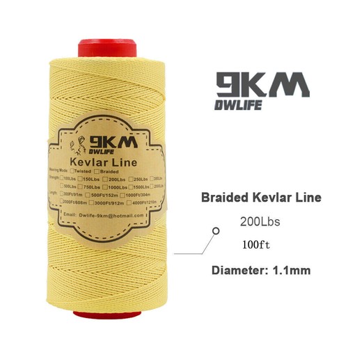 Braid Kevlar Line Fishing Assist Cord Kite Hiking Camping Ropes Made with Kevlar - Picture 17 of 60