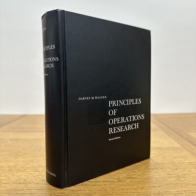 Harvey M. Wagner Principles of Operations Research Second Edition 1975 Prentice