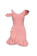 Alexander McQueenRuffle Cold-Shoulder Mini Dress