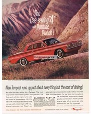 1962 Pontiac Tempest Red 2-door Coupe Vintage Ad